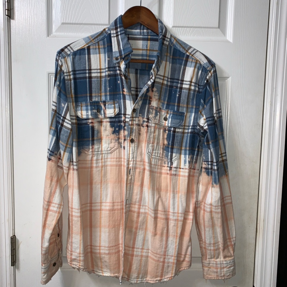 Bleached Plaid Flannel